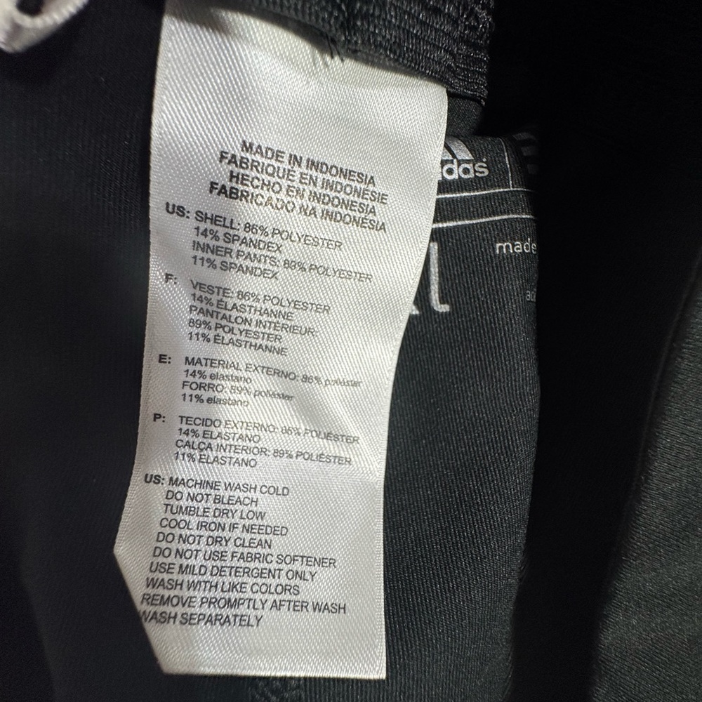 Adidas Golf Range Wear‎ Fashion Skort Women's Skirt XL Stretch Gray Black NWT - Picture 5 of 6